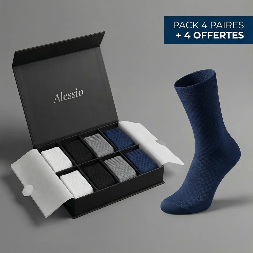 CHAUSSETTES MI-HAUTES ALESSIO EN BAMBOU PREMIUM 2.0 - SANS ODEUR