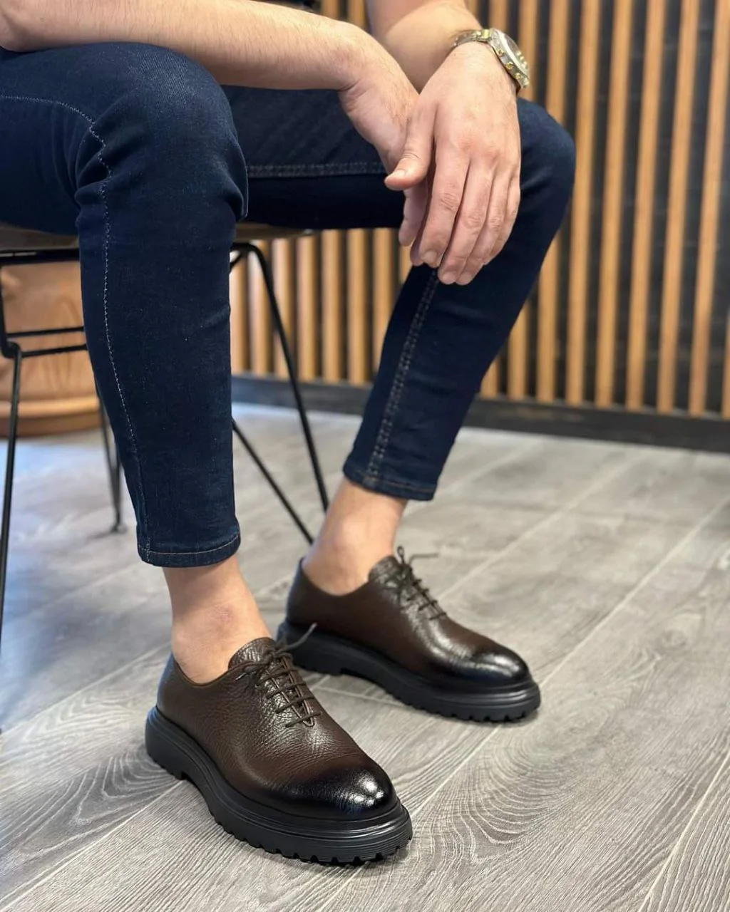 Costumes de fête pour hommes, nor et marron, 2 pèces en cur pu