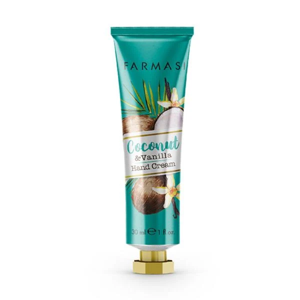 Crème pour les mains à la noix de coco et à la vanille 30 ml / كريم لليدين بجوز الهند والفانيليا 30 مل