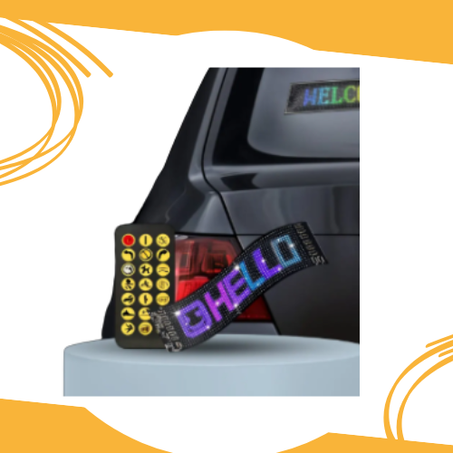 لوحة إعلانات LED مرنة قابلة للبرمجة للسيارات