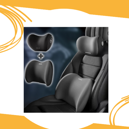 مسند رأس ووسادة دعم قطني للسيارة