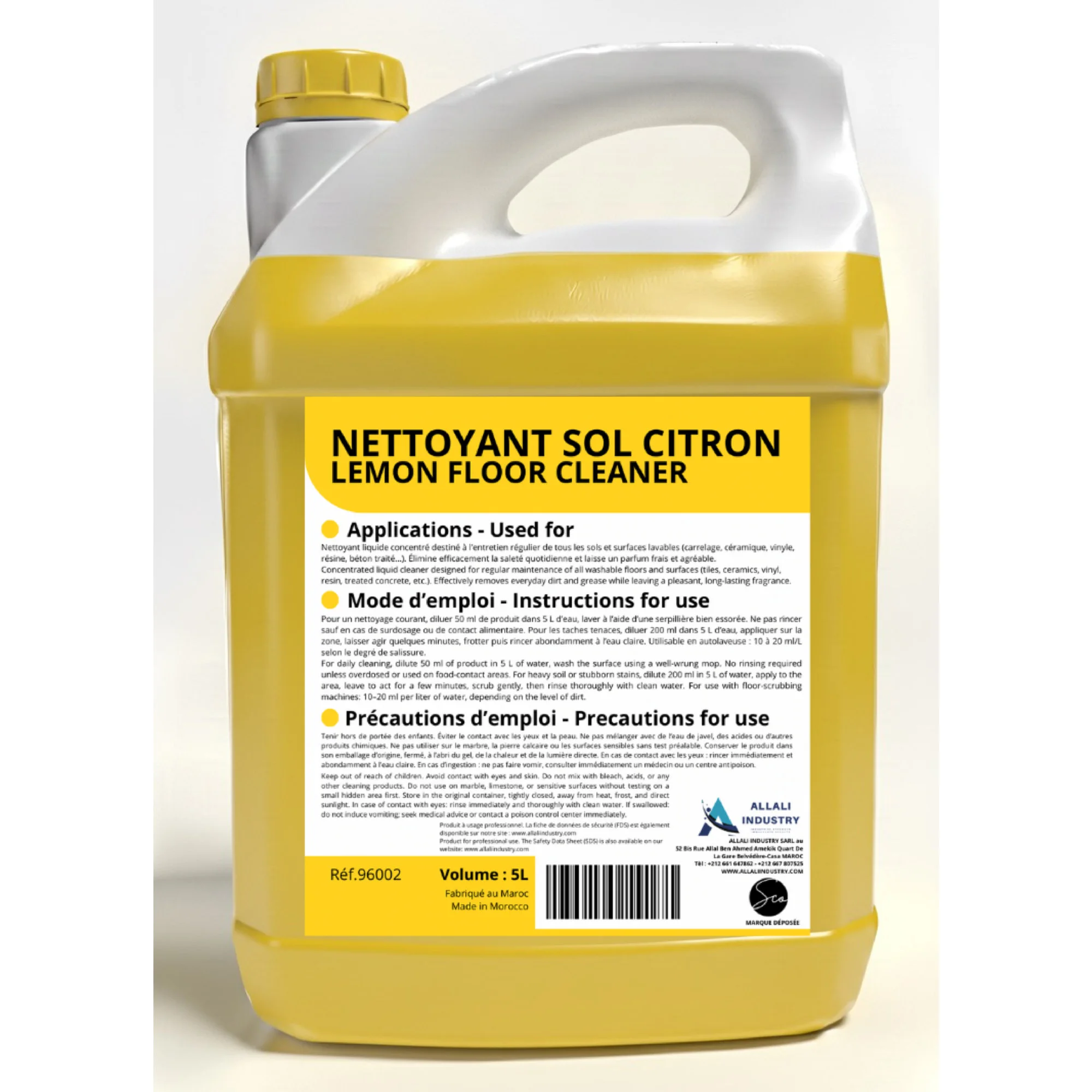 Nettoyant Sol Citron 5L