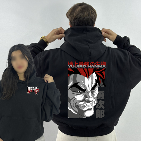 Yujiro Premium Hoodie Oversized (Print Avant et Arriere )