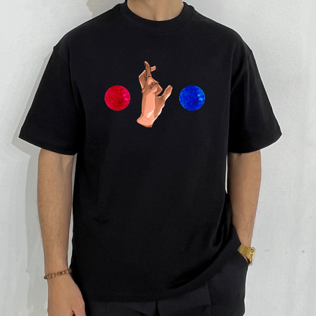 GOJO BLUE RED Oversized Premium T-shirt