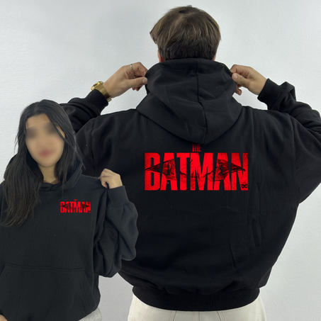 The Batman Premium Hoodie Oversized (Print Avant et Arriere )