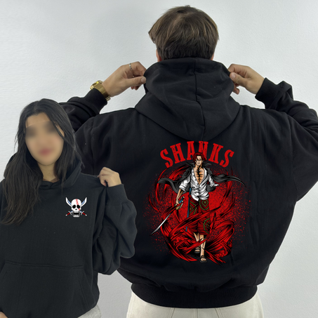 Shanks Premium Hoodie Oversized (Print Avant et Arriere )