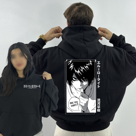 Ryuzaki Premium Hoodie Oversized (Print Avant et Arriere )