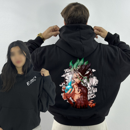 Senku ichigami Premium Hoodie Oversized (Print Avant et Arriere )