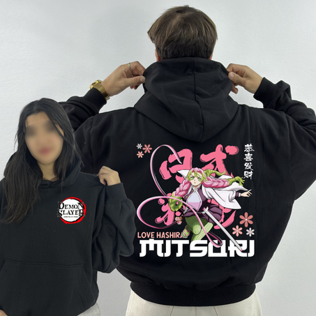 Mitsuri Premium Hoodie Oversized (Print Avant et Arriere )