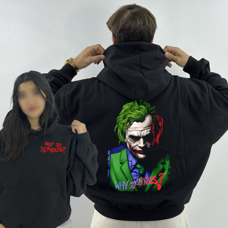 Joker Premium Hoodie Oversized (Print Avant et Arriere )