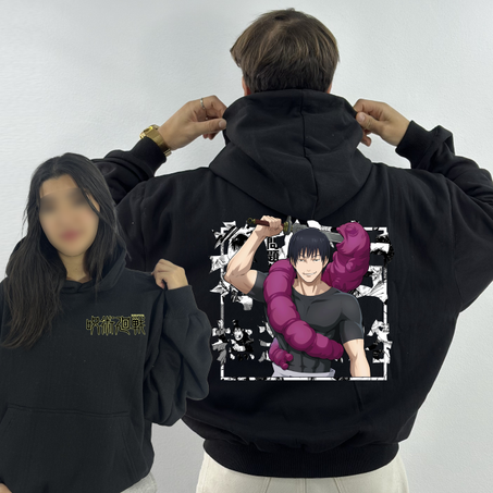 Toji Fushiguro Premium Hoodie Oversized (Print Avant et Arriere )