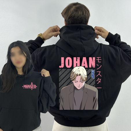 JOHAN LIEBERT Premium Hoodie Oversized (Print Avant et Arriere )