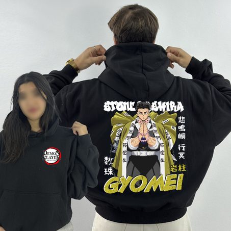 Gyomei Premium Hoodie Oversized (Print Avant et Arriere )