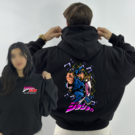 Jotaro Premium Hoodie Oversized (Print Avant et Arriere )