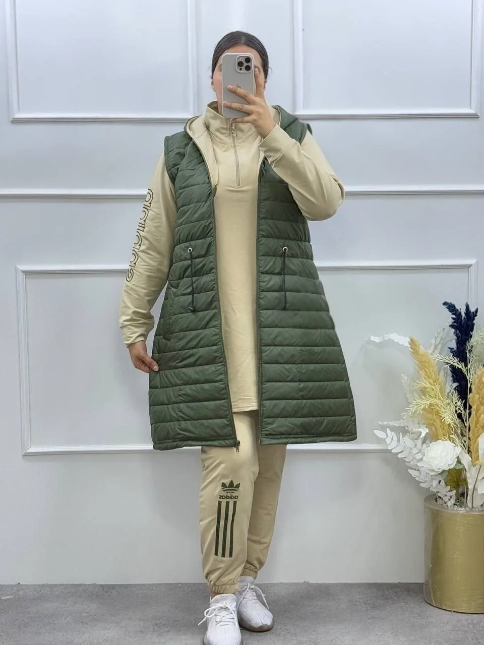 Ensemble de Sport 3 Pièces avec Logo Adidas Brodé