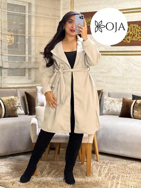 Long manteau de laine