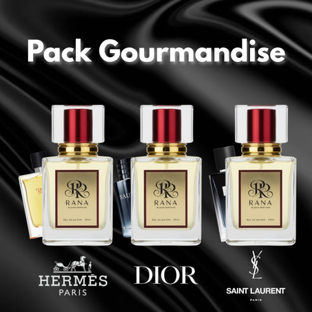 Pack Gourmandise (terre d'Hermès, sauvage, Y yves saint laurent)