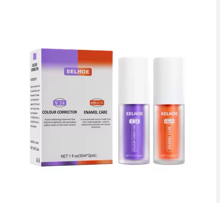 EELHOE  مجموعة تبييض الأسنان والعناية بالمينا
