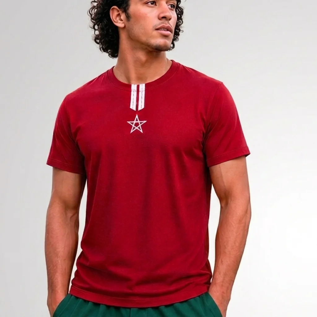 T-Shirt Maroc 2026 Rouge