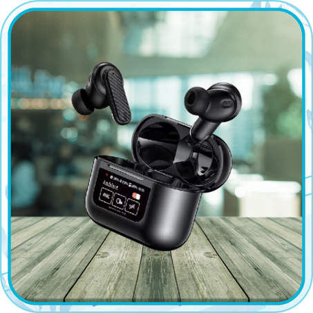 سماعات أذن لاسلكية بشاشة ليد ملونة