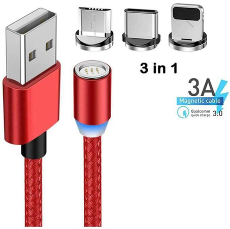 كابل  الشحن المغنطيسي 3 رؤوس