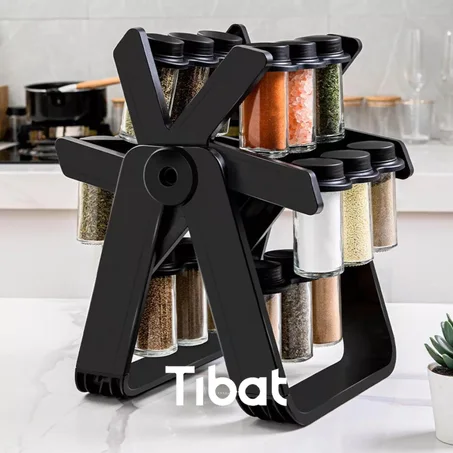 استاند التوابل الدوار بـ 18 برطمان