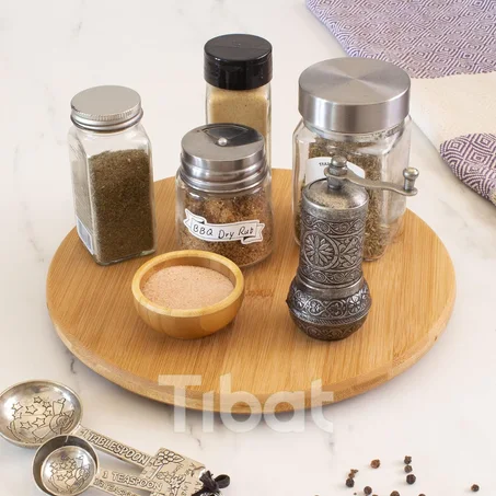 صحن خشبي دوار