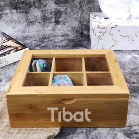 منظم باكت الشاي والمشروبات الساخنة 9 خانة | 6 خانة