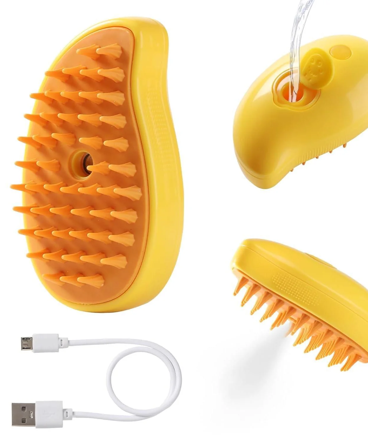 فرشاة تنظيف الحيوانات الأليفة بالبخار 3 في 1