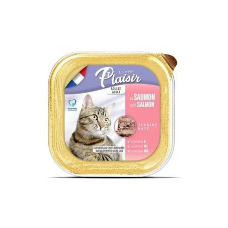 REPAS PLAISIR CHAT ADULT SAUMON 100G