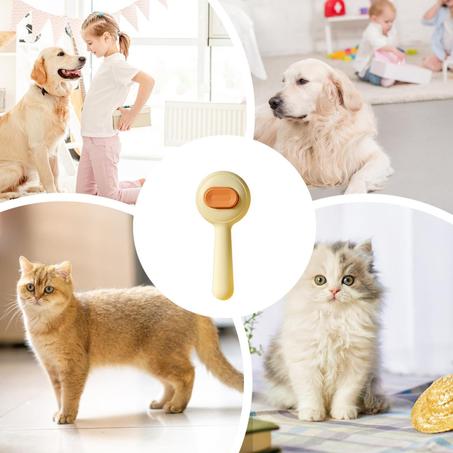 Brosse jaune Peticularz pour chiens et chats