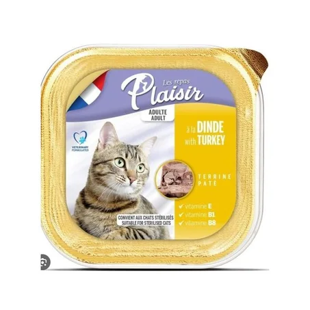 REPAS PLAISIR CHAT ADULT DINDE 100G