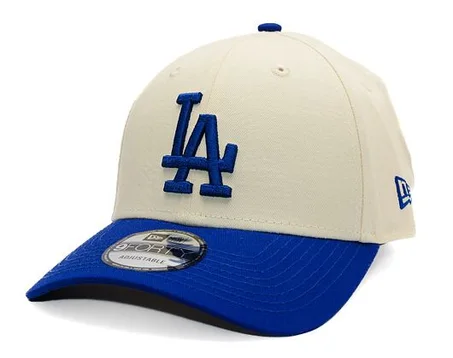 Casquette New Era - MLB Color Block 9FORTY - LA Dodgers - Crème / Bleu clair