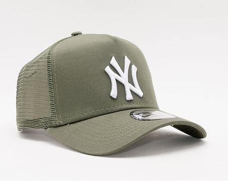 Casquette New Era Trucker en maille ton sur ton, New York Yankees,olive