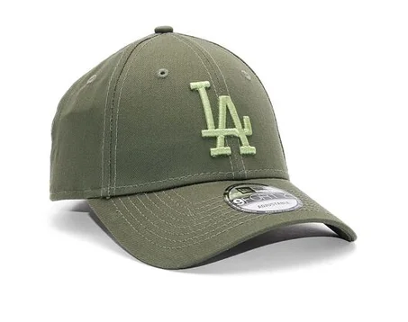 Casquette New Era 9FORTY MLB League Essential Los Angeles Dodgers Olive / Vert Feuille