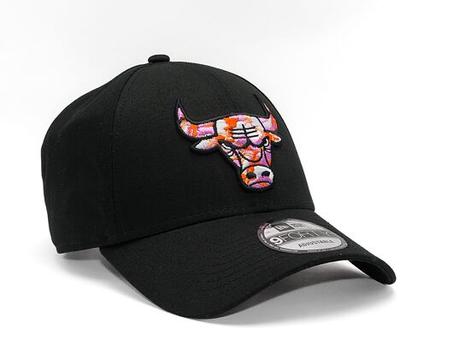 Casquette NBA 9FORTY Chicago Bulls de New Era, noire/rose sauvage