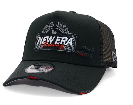 Casquette New Era - Motosport 9FORTY Trucker - Noir/Rouge