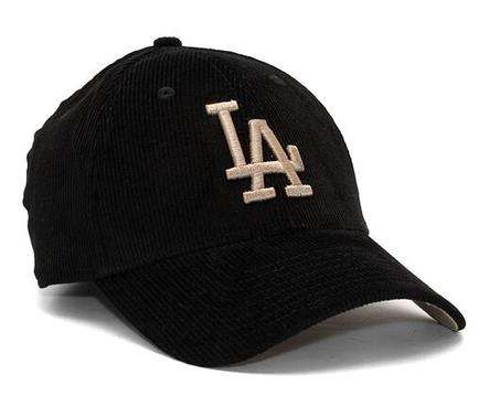 Casquette New Era 9FORTY MLB Cord Los Angeles Dodgers Noir/Marron cendré