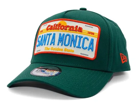 Casquette New Era - Plaque d'immatriculation 9FORTY - Vert foncé