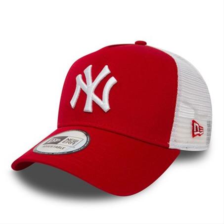 Casquette trucker rouge Clean A Frame New York Yankees MLB New Era