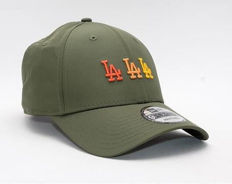 Casquette à bride arrière 9FORTY MLB Stack Logo Los Angeles Dodgers de New Era, olive