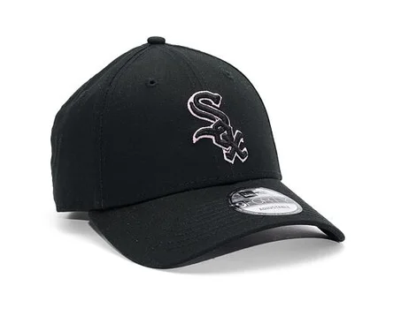 Casquette New Era 9FORTY MLB Team Outline Chicago White Sox noire et rose