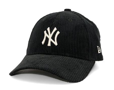 Casquette New Era pour femme – 9FORTY Cord – Yankees de New York – Noir