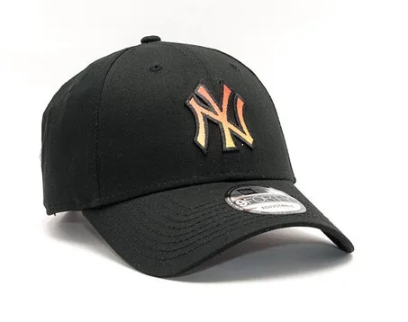 Casquette New Era 9FORTY MLB Gradient Infill New York Yankees noire et orange