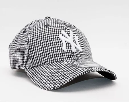 Casquette New Era 9FORTY motif pied-de-poule, Yankees de New York, noire