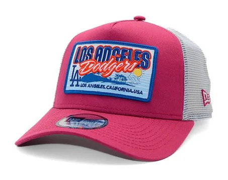 Casquette New Era - Patch MLB City 9FORTY Trucker - LA Dodgers - Bordeaux