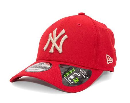 Casquette New Era 9FORTY MLB Repreve New York Yankees écarlate/pierre
