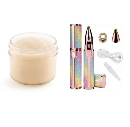 باك , مزيل عرق طبيعي  +آلة ازالة شعر الوجه والحاجبين