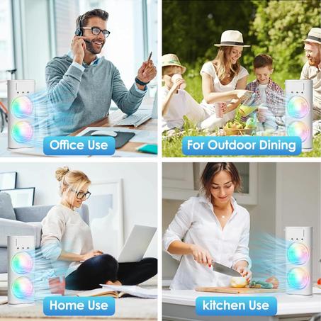 مبرد هواء صغير مزود برذاذ مزدوج الطرف ومكيف هواء محمول صغير