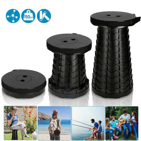 كرسي تخييم محمول تلسكوبي قابل للطي للتخييم